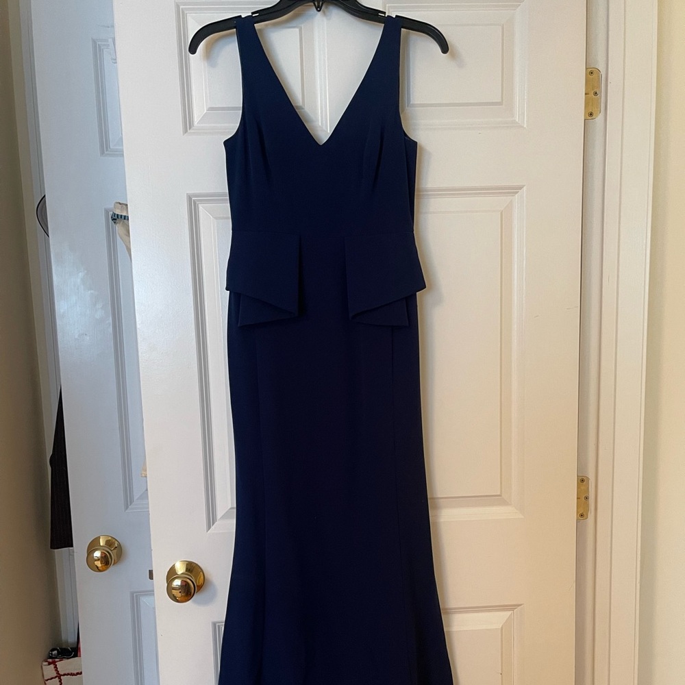 Long Navy Prom or Evening Dress